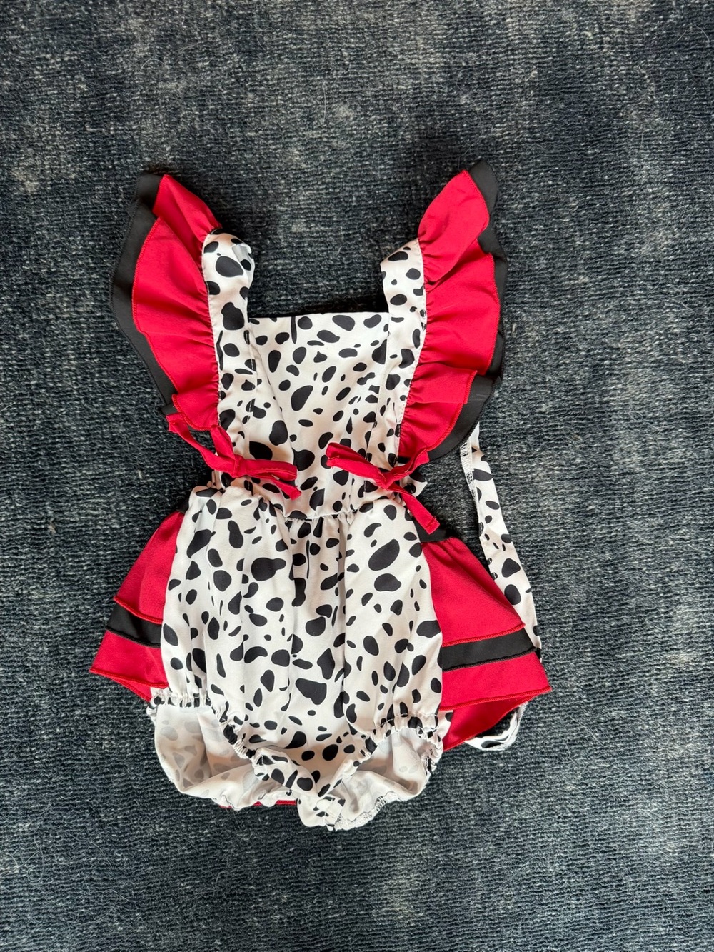 6-9 month baby girl Dalmatian outfit